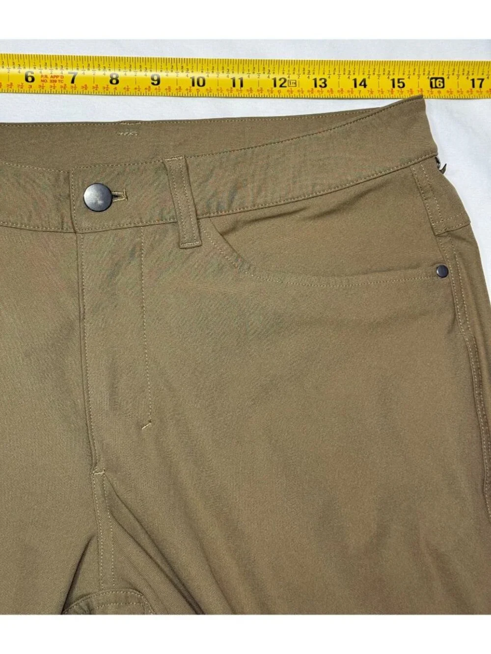 Lululemon Pants Mens 31x32 Tan Khaki ABC Classic Fit Warpstreme LM5426S